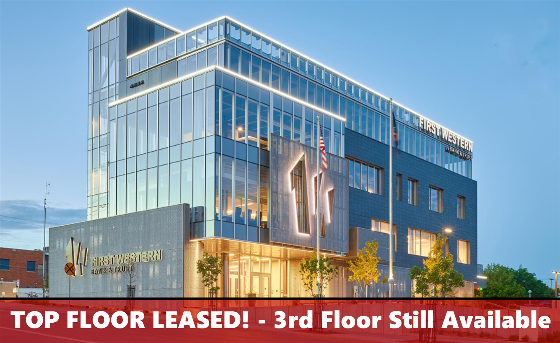 FIRST WESTERN BANK & TRUST PROFESSIONAL CENTER - DOWNTOWN SPECTACULAR VIEWS